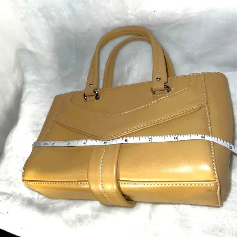 Cole Haan Alexa Mini Tote Satchel Bag Natural Beige Handbag